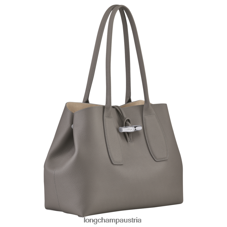 Taschen bei Longchamp Frauen Roseau-Einkaufstasche Turteltaube 2008BJ370