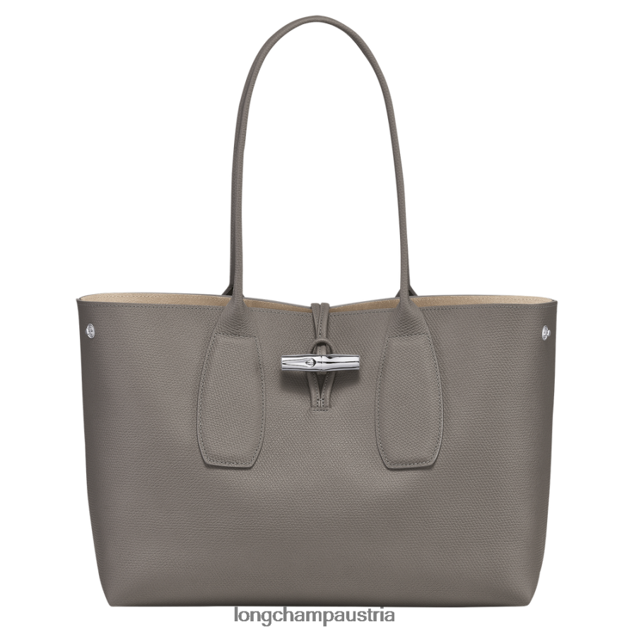 Taschen bei Longchamp Frauen Roseau-Einkaufstasche Turteltaube 2008BJ370