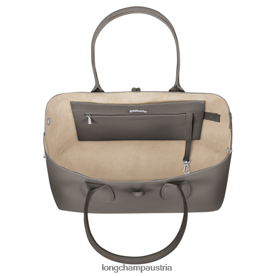 Taschen bei Longchamp Frauen Roseau-Einkaufstasche Turteltaube 2008BJ370