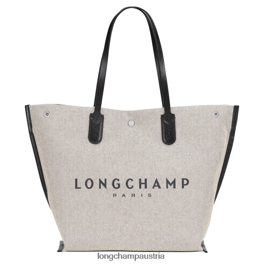 Taschen bei Longchamp Frauen Roseau-Einkaufstasche naturfarben 2008BJ381
