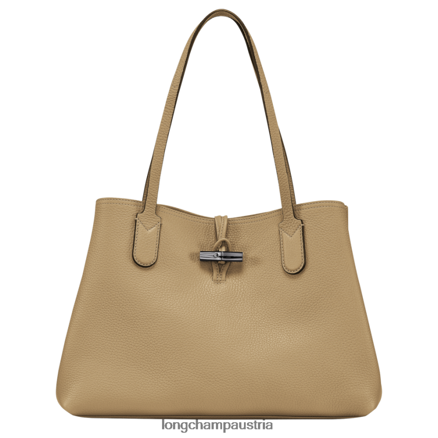 Taschen bei Longchamp Frauen Roseau Essential-Einkaufstasche Beige 2008BJ361