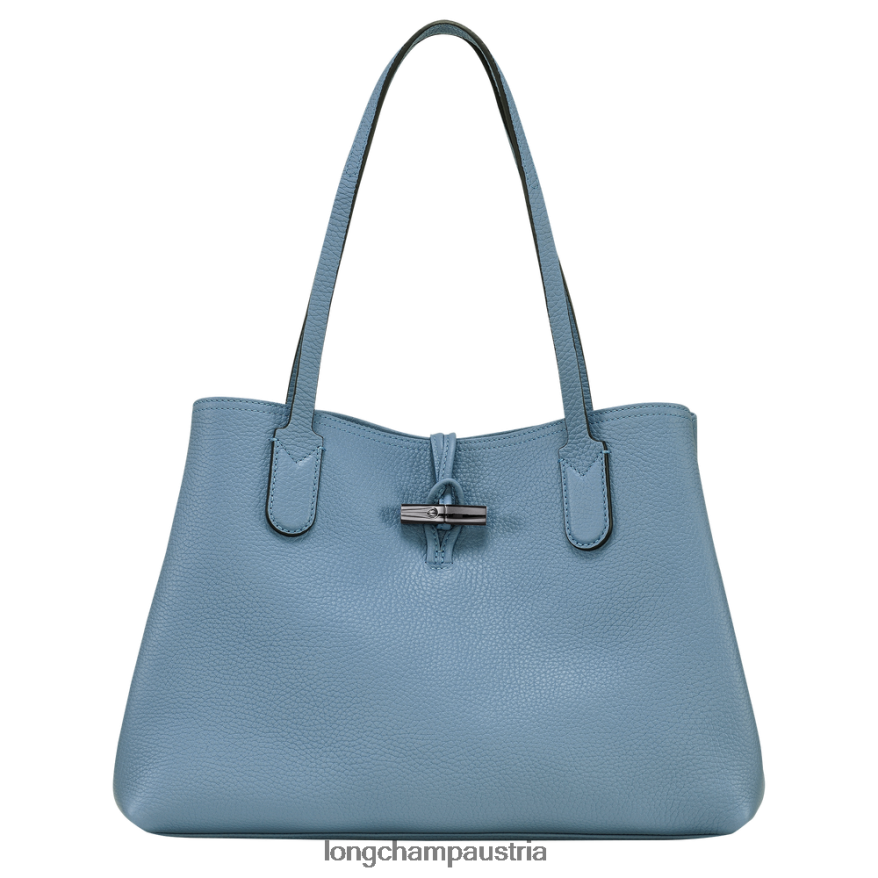 Taschen bei Longchamp Frauen Roseau Essential-Einkaufstasche Schiefer 2008BJ363
