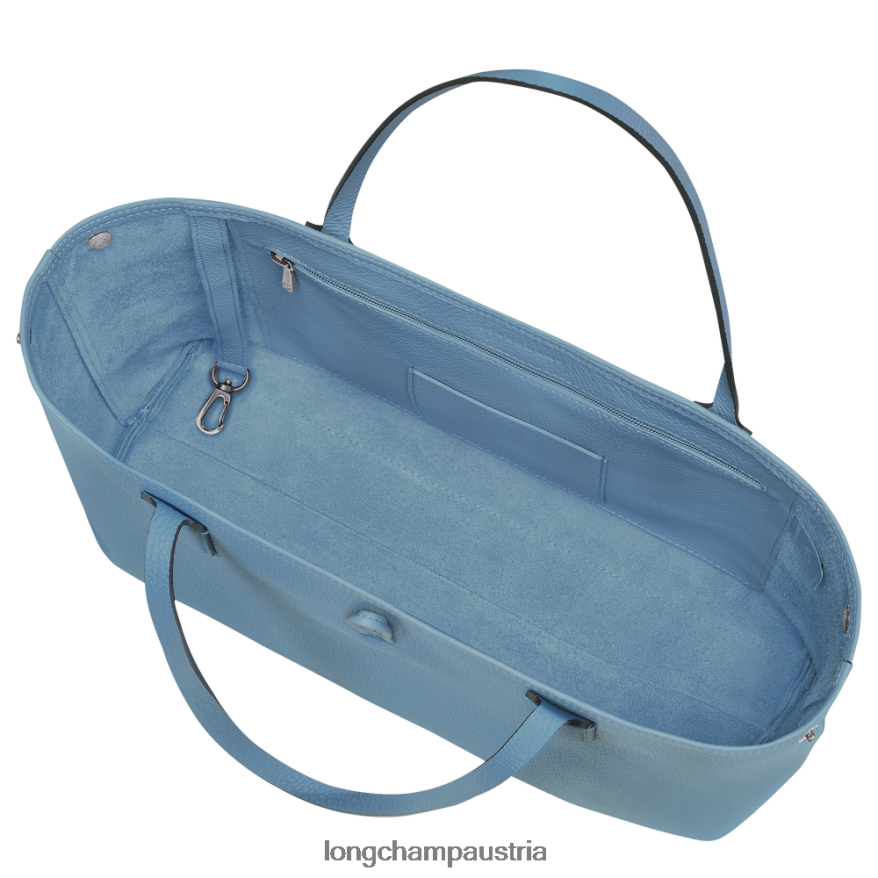 Taschen bei Longchamp Frauen Roseau Essential-Einkaufstasche Schiefer 2008BJ363