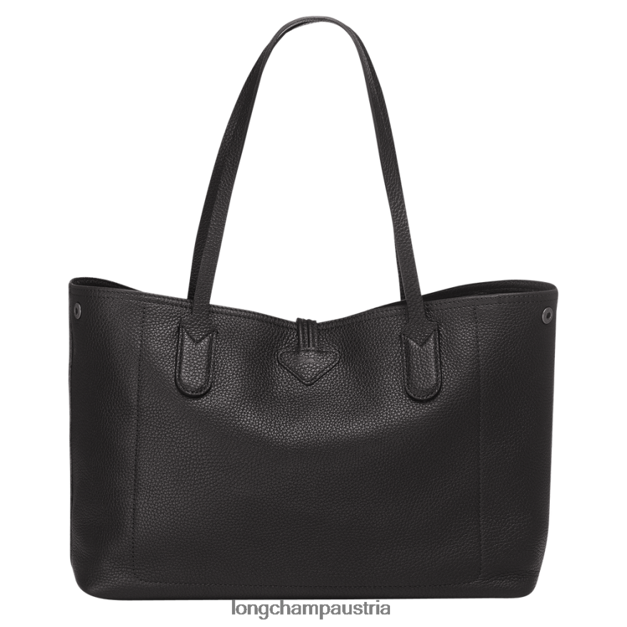 Taschen bei Longchamp Frauen Roseau Essential-Einkaufstasche Schwarz 2008BJ360