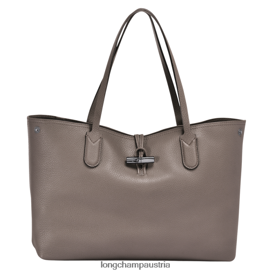 Taschen bei Longchamp Frauen Roseau Essential-Einkaufstasche grau 2008BJ362