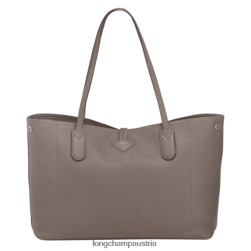 Taschen bei Longchamp Frauen Roseau Essential-Einkaufstasche grau 2008BJ362