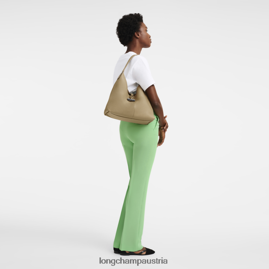 Taschen bei Longchamp Frauen Roseau Essential Hobo-Tasche Beige 2008BJ32