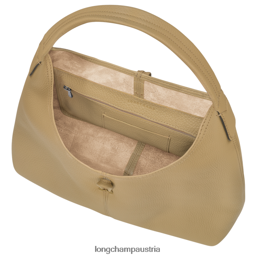 Taschen bei Longchamp Frauen Roseau Essential Hobo-Tasche Beige 2008BJ32