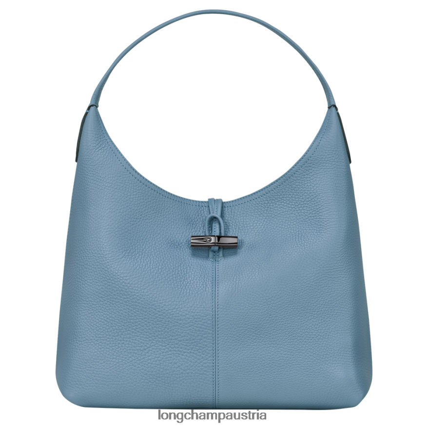 Taschen bei Longchamp Frauen Roseau Essential Hobo-Tasche Schiefer 2008BJ359