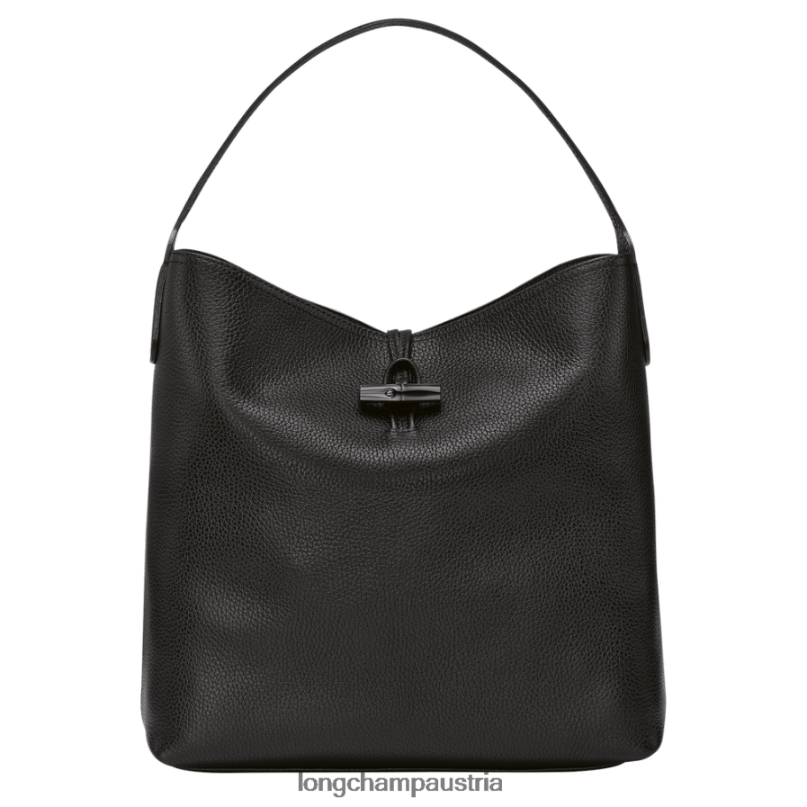 Taschen bei Longchamp Frauen Roseau Essential Hobo-Tasche Schwarz 2008BJ356