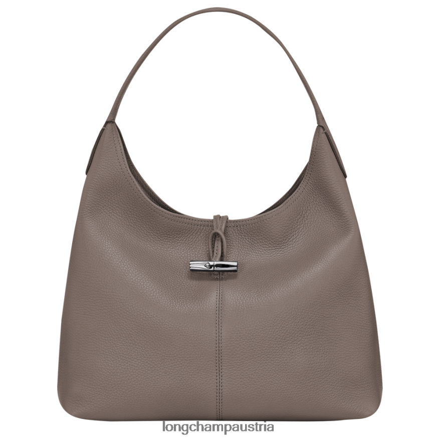 Taschen bei Longchamp Frauen Roseau Essential Hobo-Tasche grau 2008BJ358
