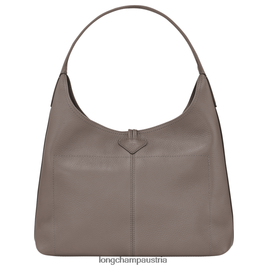 Taschen bei Longchamp Frauen Roseau Essential Hobo-Tasche grau 2008BJ358
