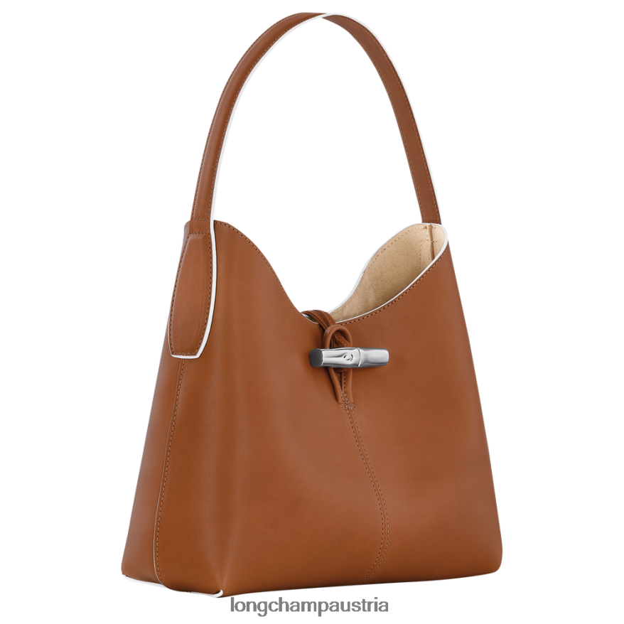 Taschen bei Longchamp Frauen Roseau Hobo-Tasche Cognac 2008BJ382