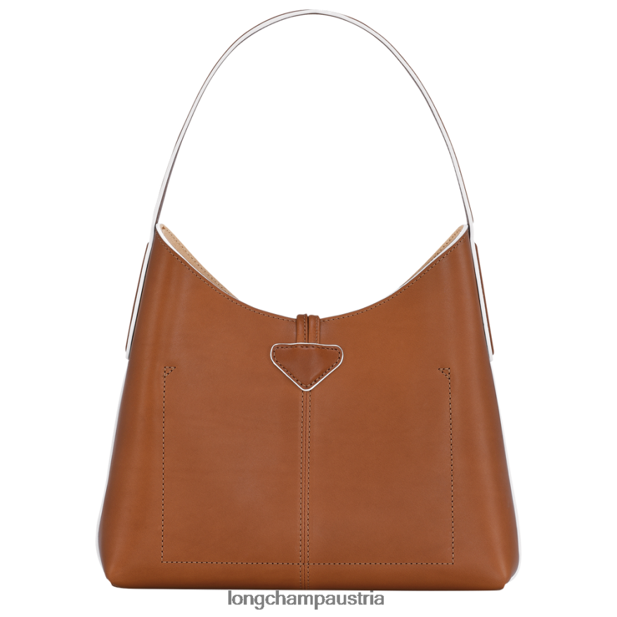 Taschen bei Longchamp Frauen Roseau Hobo-Tasche Cognac 2008BJ382