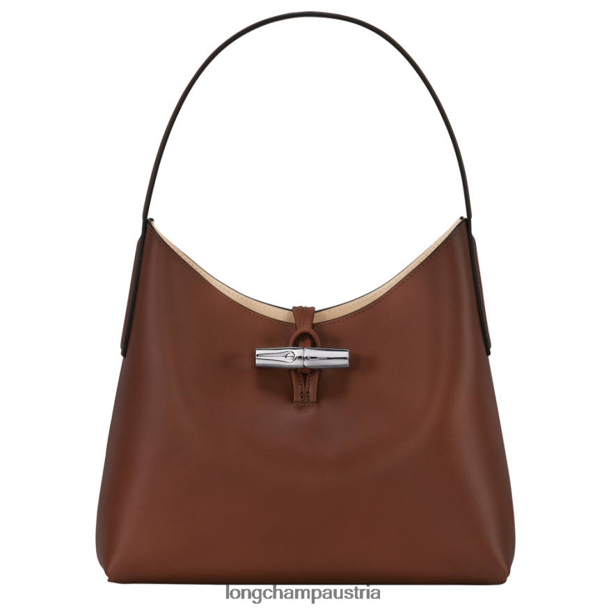 Taschen bei Longchamp Frauen Roseau Hobo-Tasche Ebenholz 2008BJ365
