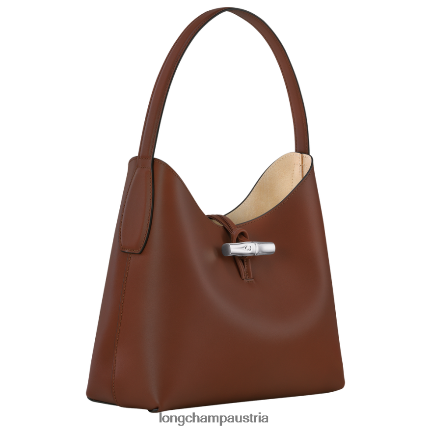 Taschen bei Longchamp Frauen Roseau Hobo-Tasche Ebenholz 2008BJ365