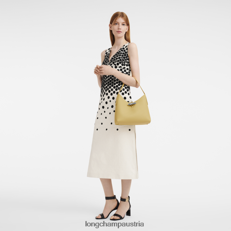 Taschen bei Longchamp Frauen Roseau Hobo-Tasche Mais 2008BJ377