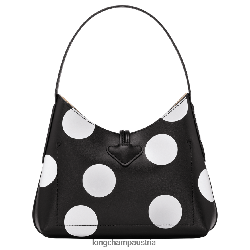 Taschen bei Longchamp Frauen Roseau Hobo-Tasche Schwarz 2008BJ383