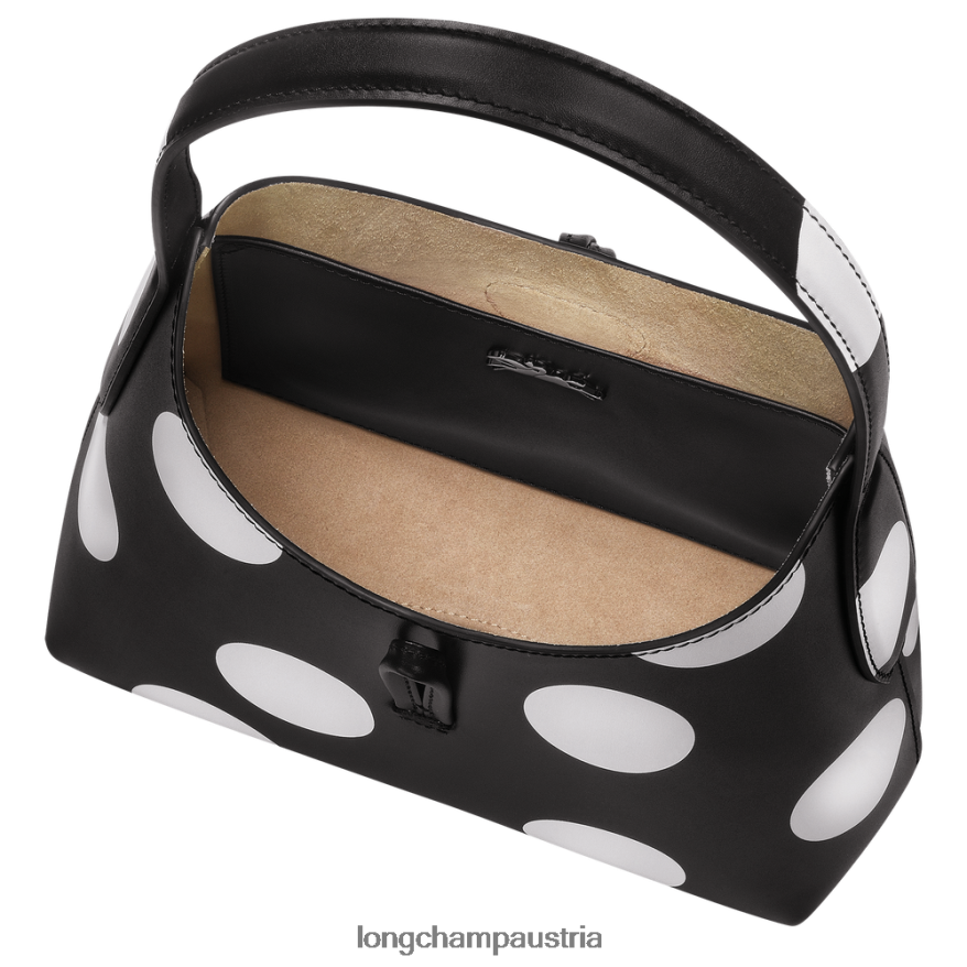 Taschen bei Longchamp Frauen Roseau Hobo-Tasche Schwarz 2008BJ383