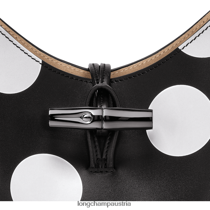 Taschen bei Longchamp Frauen Roseau Hobo-Tasche Schwarz 2008BJ383