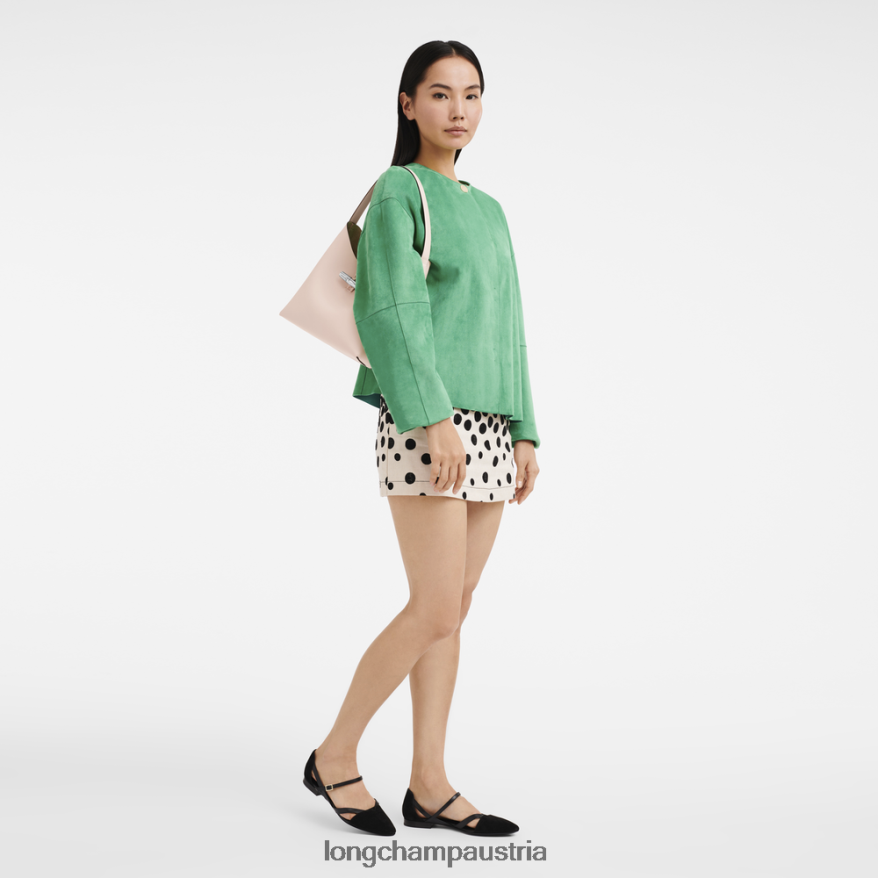 Taschen bei Longchamp Frauen Roseau Hobo-Tasche blasses Rosa 2008BJ367