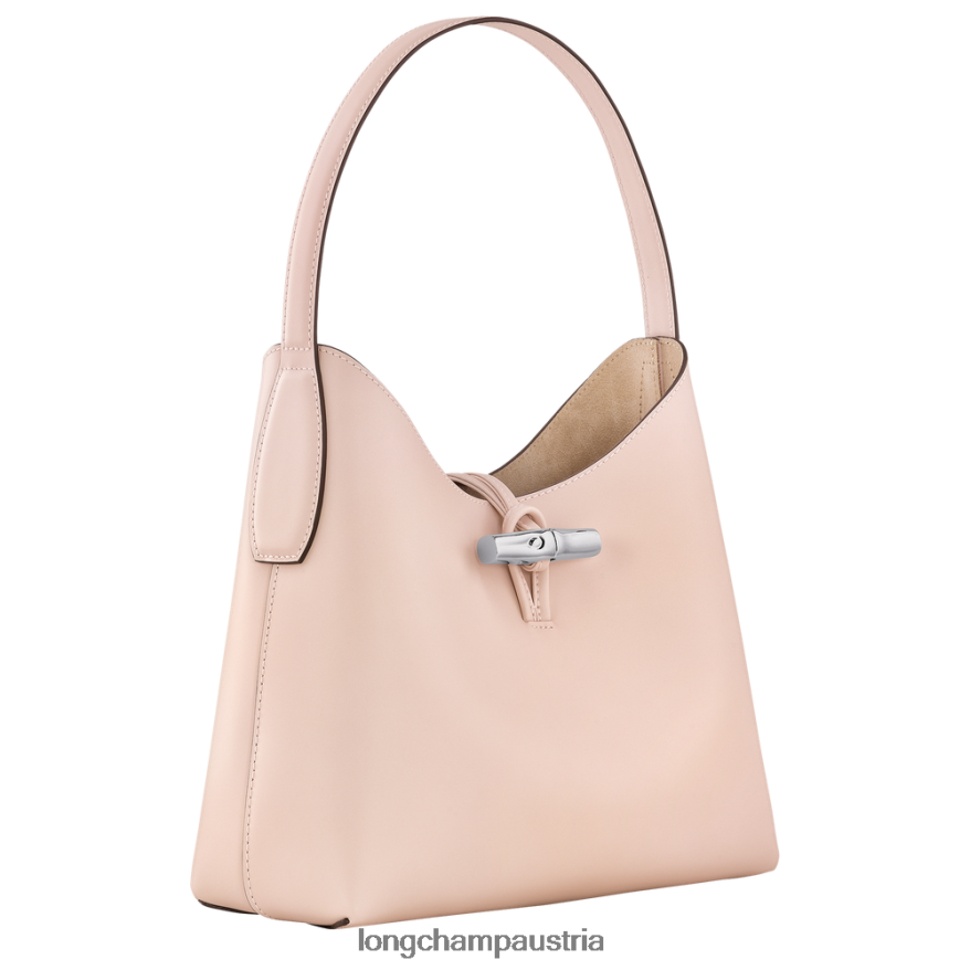 Taschen bei Longchamp Frauen Roseau Hobo-Tasche blasses Rosa 2008BJ367