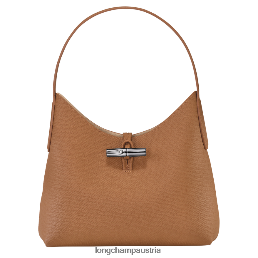 Taschen bei Longchamp Frauen Roseau Hobo-Tasche natürlich 2008BJ376