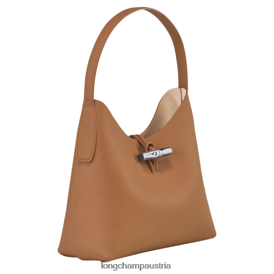 Taschen bei Longchamp Frauen Roseau Hobo-Tasche natürlich 2008BJ376