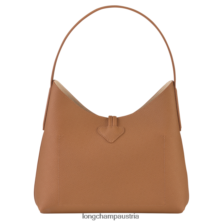 Taschen bei Longchamp Frauen Roseau Hobo-Tasche natürlich 2008BJ376