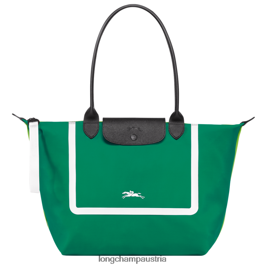 Taschen bei Longchamp Frauen Tragetasche aus der Le Plage-Kollektion Gras/grünes Licht 2008BJ342