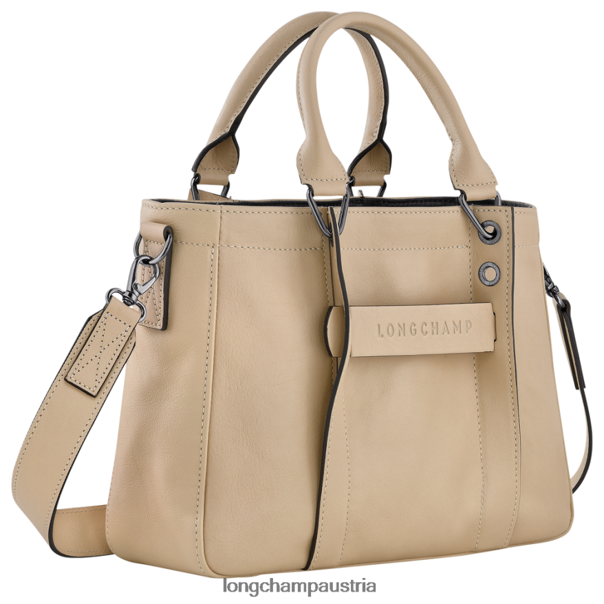 Taschen bei Longchamp Frauen 3D-Handtasche Beige 2008BJ177