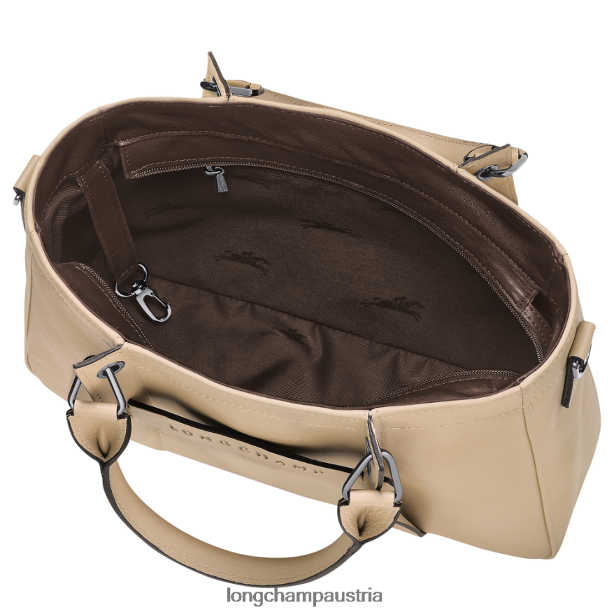 Taschen bei Longchamp Frauen 3D-Handtasche Beige 2008BJ177