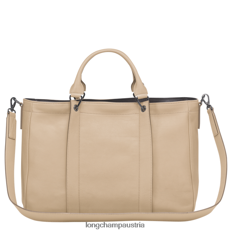 Taschen bei Longchamp Frauen 3D-Handtasche Beige 2008BJ182