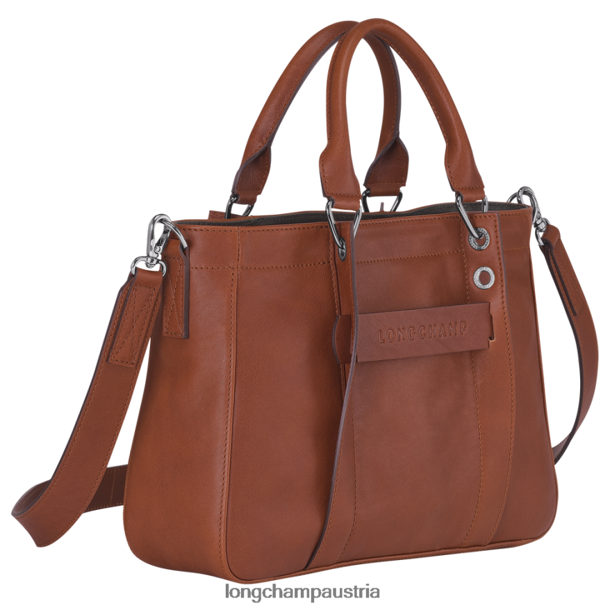 Taschen bei Longchamp Frauen 3D-Handtasche Cognac 2008BJ180