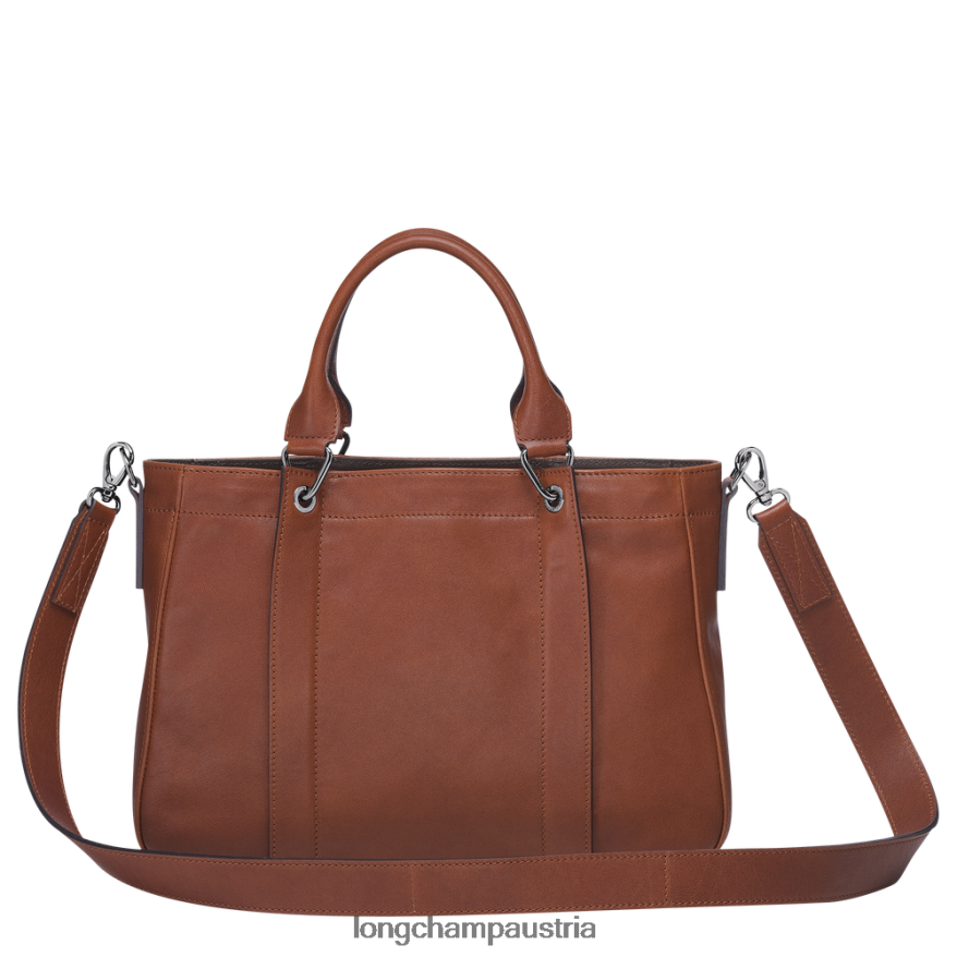 Taschen bei Longchamp Frauen 3D-Handtasche Cognac 2008BJ180