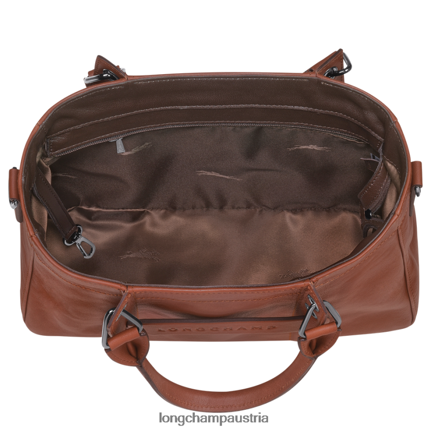 Taschen bei Longchamp Frauen 3D-Handtasche Cognac 2008BJ180