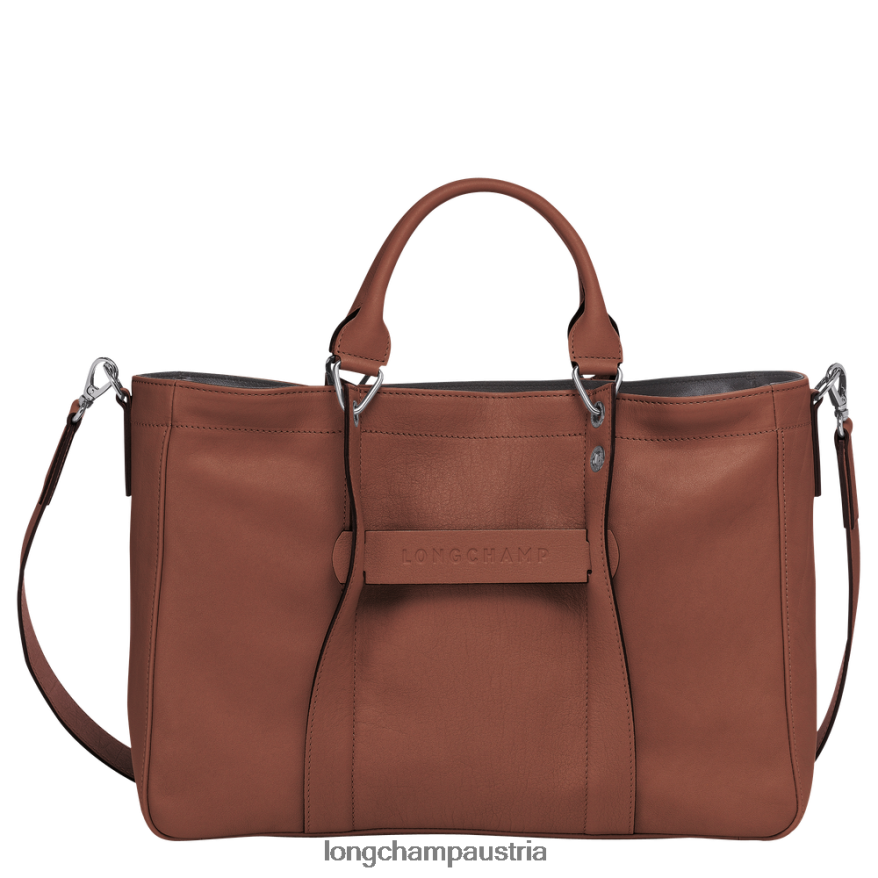 Taschen bei Longchamp Frauen 3D-Handtasche Cognac 2008BJ185