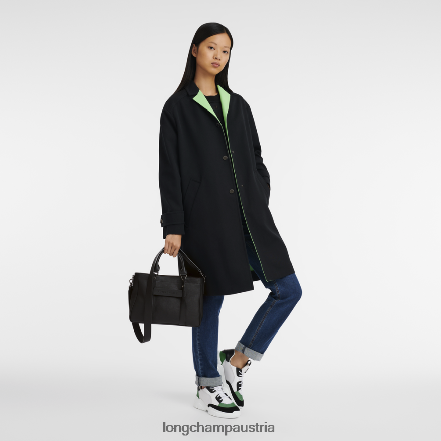 Taschen bei Longchamp Frauen 3D-Handtasche Schwarz 2008BJ176