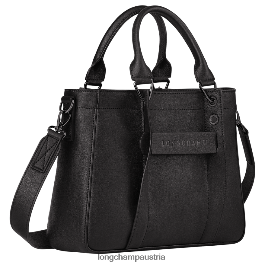 Taschen bei Longchamp Frauen 3D-Handtasche Schwarz 2008BJ176