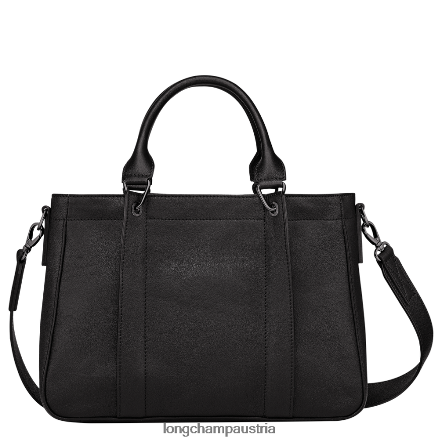 Taschen bei Longchamp Frauen 3D-Handtasche Schwarz 2008BJ176