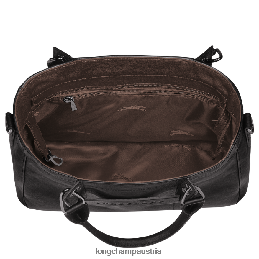 Taschen bei Longchamp Frauen 3D-Handtasche Schwarz 2008BJ176