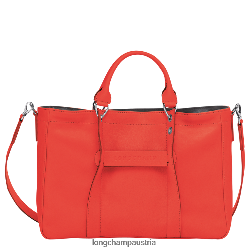 Taschen bei Longchamp Frauen 3D-Handtasche orange 2008BJ184