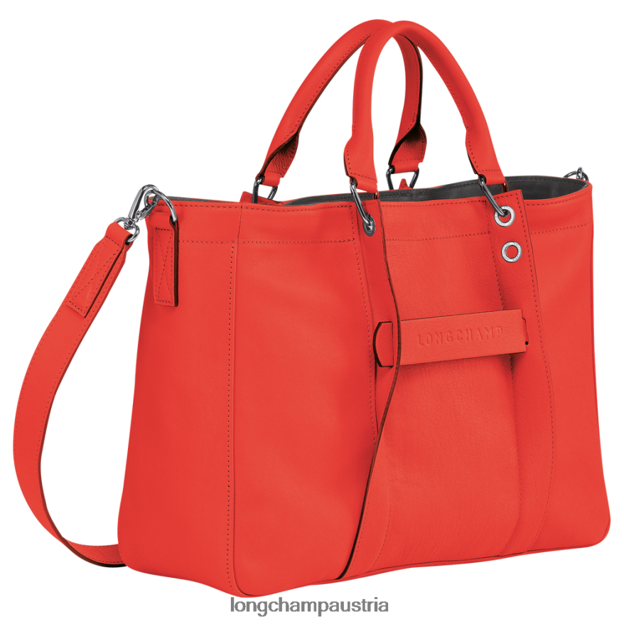 Taschen bei Longchamp Frauen 3D-Handtasche orange 2008BJ184