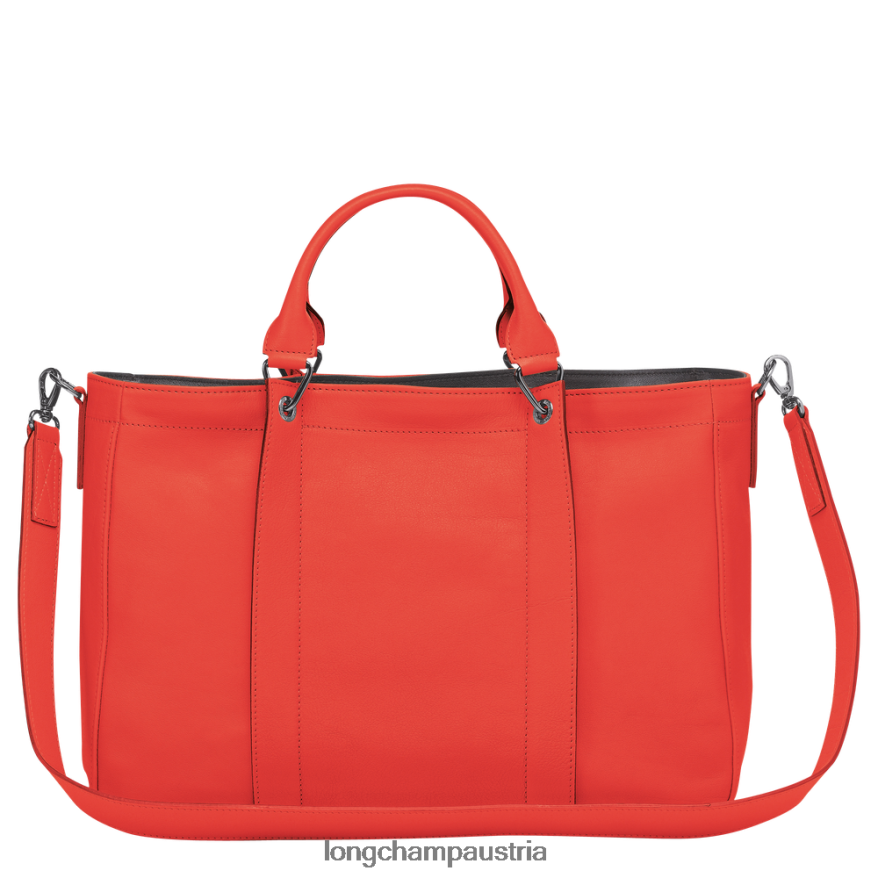 Taschen bei Longchamp Frauen 3D-Handtasche orange 2008BJ184