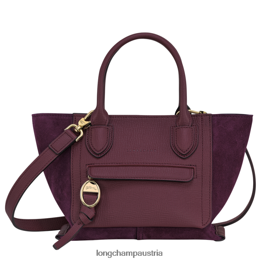 Taschen bei Longchamp Frauen Briefkasten-Handtasche Burgund 2008BJ159