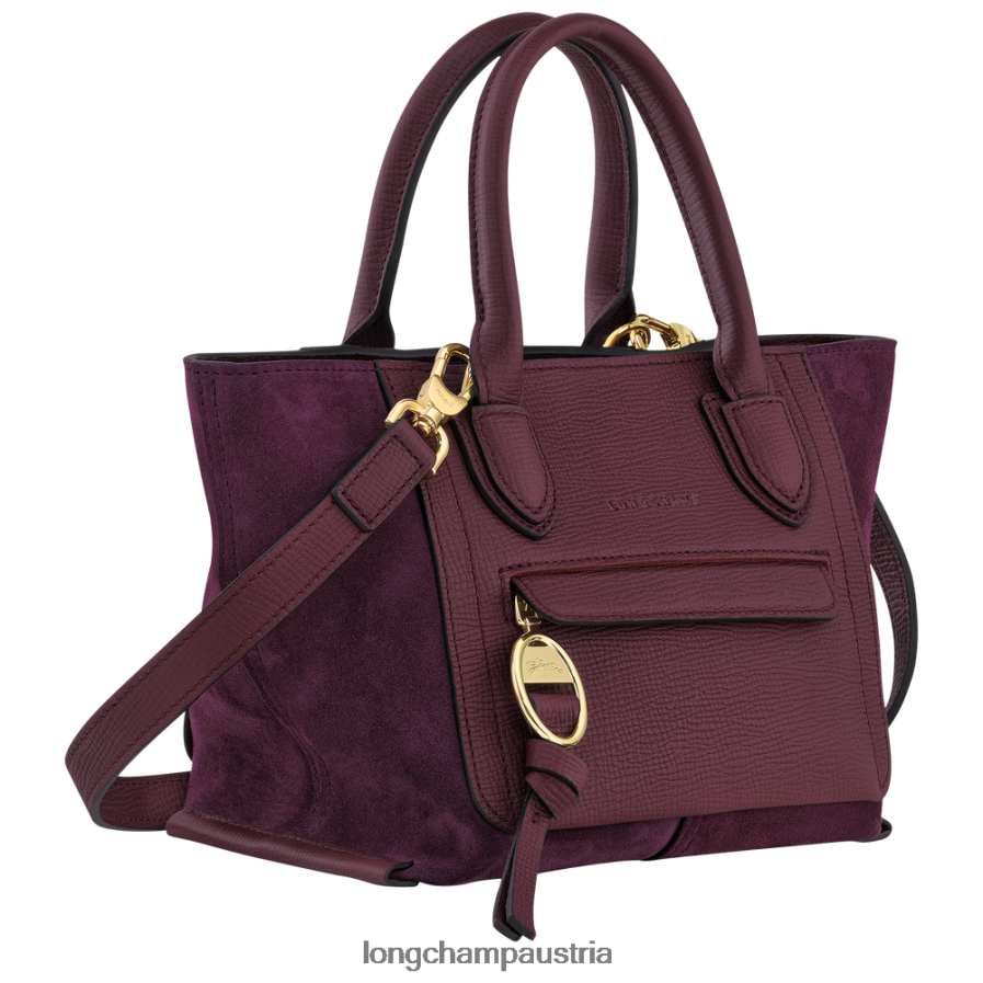 Taschen bei Longchamp Frauen Briefkasten-Handtasche Burgund 2008BJ159