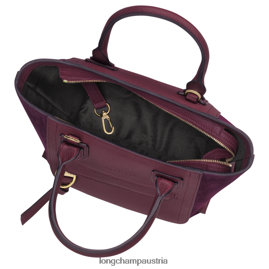 Taschen bei Longchamp Frauen Briefkasten-Handtasche Burgund 2008BJ159