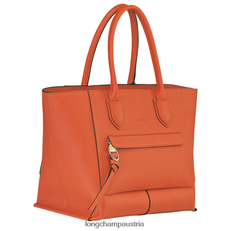 Taschen bei Longchamp Frauen Briefkasten-Handtasche Karotte 2008BJ174