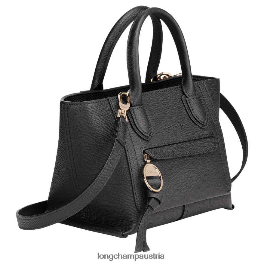 Taschen bei Longchamp Frauen Briefkasten-Handtasche Schwarz 2008BJ163