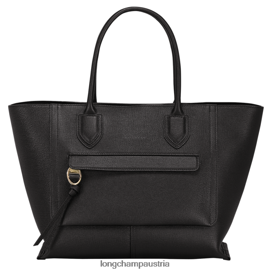 Taschen bei Longchamp Frauen Briefkasten-Handtasche Schwarz 2008BJ171